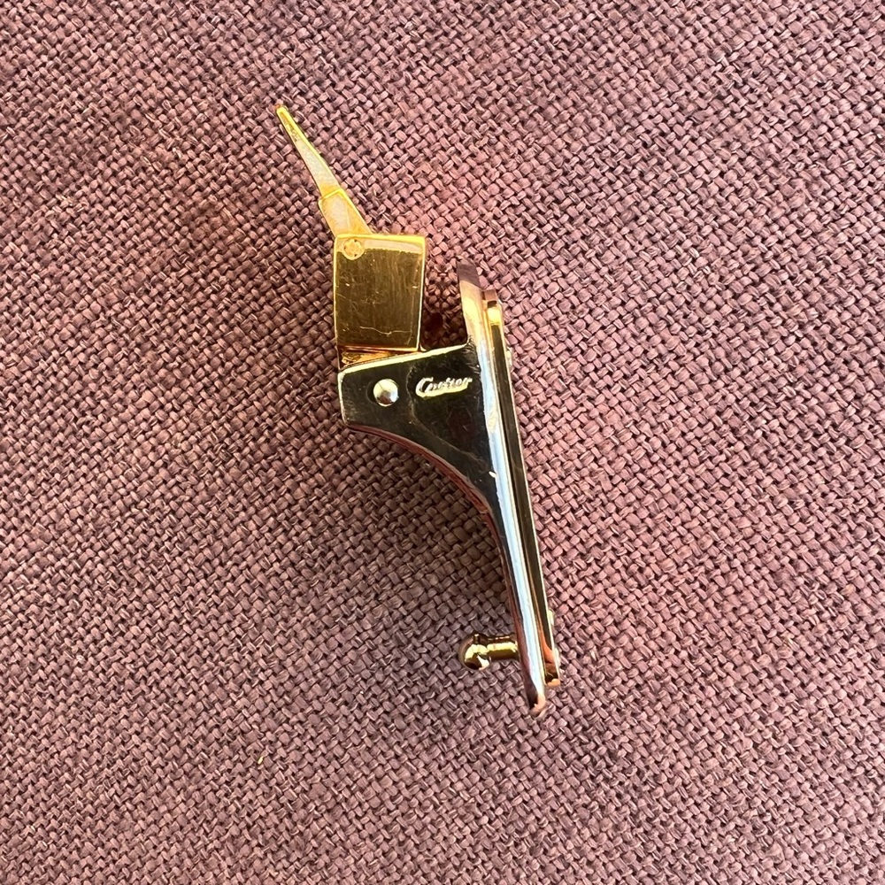 Cartier buckle for belt and cufflinks authentic vintage - Picture 9 of 11